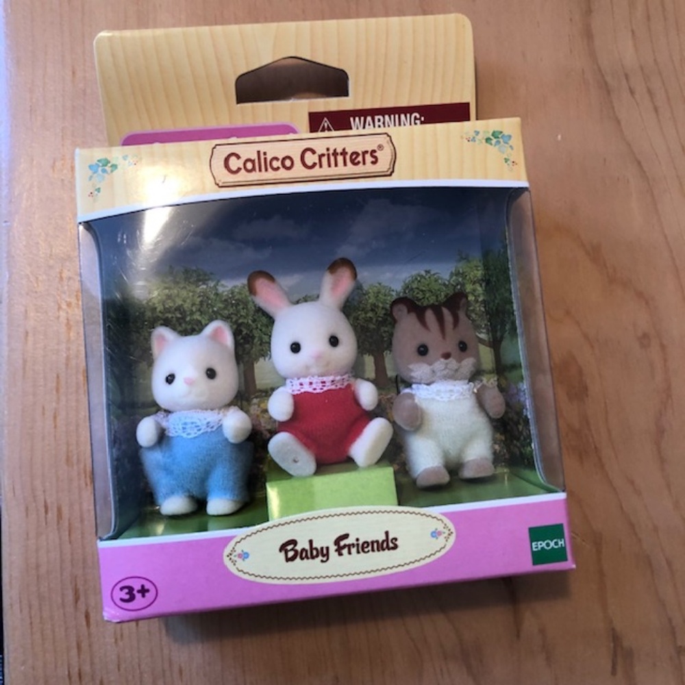 New Retired Calico Critters Baby Friends Kitten Bunny Chipmunk - Picture 9 of 12
